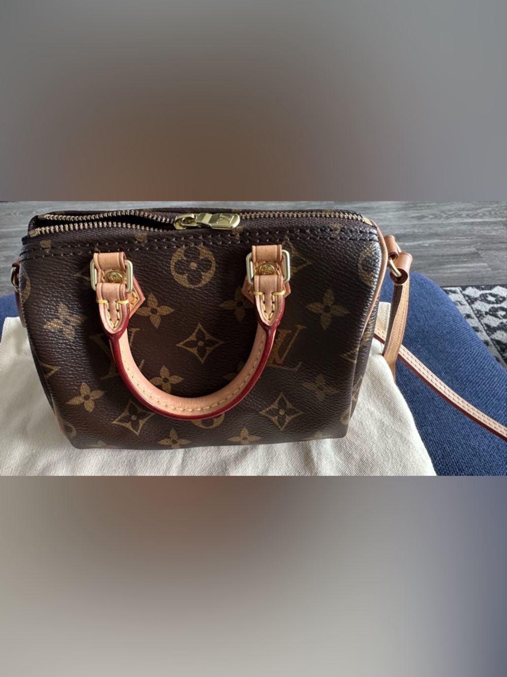 Louis Vuitton Monogram Nano Mini w/Non-Adjustable Strap(Authentic) - Picture 3 of 17